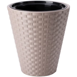 RATTANA kaspó kerek, ültető betéttel 40 cm