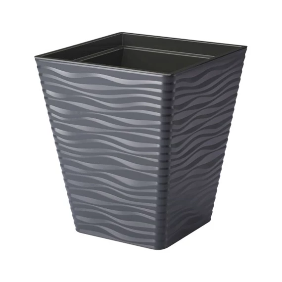 SAHARA SLIM kaspó szögletes, ültető betéttel 29x33 cm