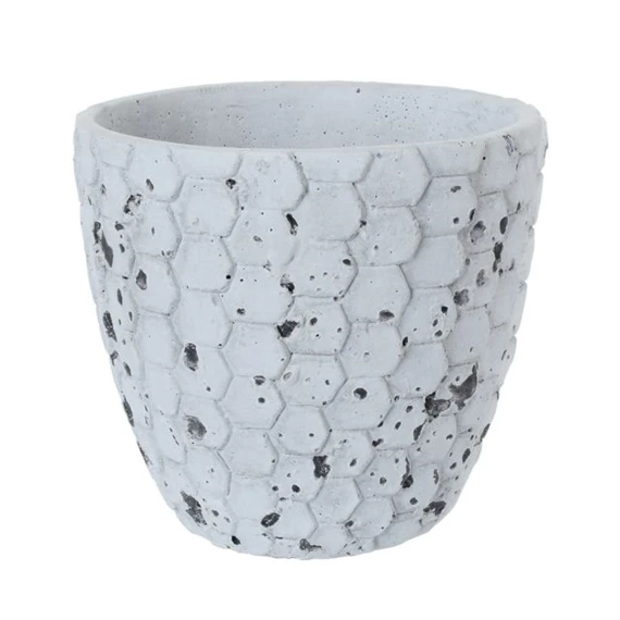 Kaspó hatszög mintával 15,5x14 cm