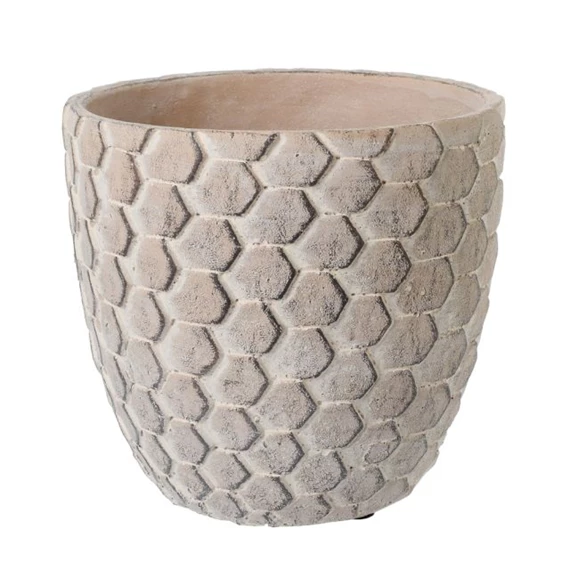 Kaspó hatszög mintával 18x16,5 cm