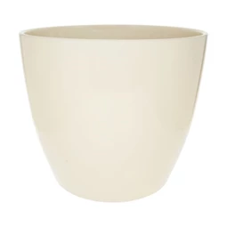 Kaspó kerek, mázas 13,5x13,5x12,5 cm