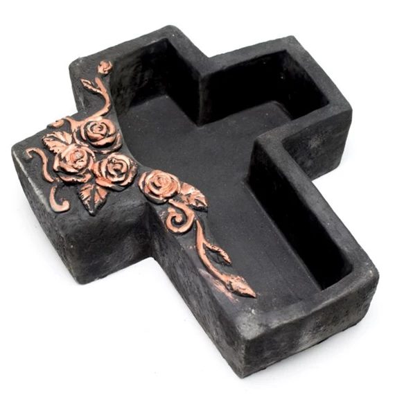 Kaspó kereszt alakú 25x21,5x7,5 cm