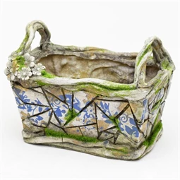 Kaspó kosár formájú 18,5x12x13,5 cm