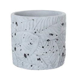 Kaspó levél mintával 16x14,5 cm