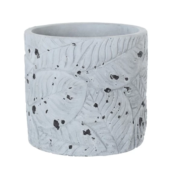 Kaspó levél mintával 16x14,5 cm