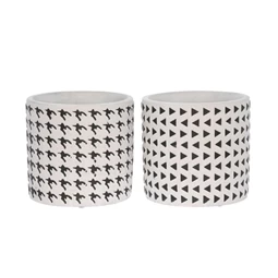 Kaspó mintás 13,5x13,5x12,5 cm 2 féle