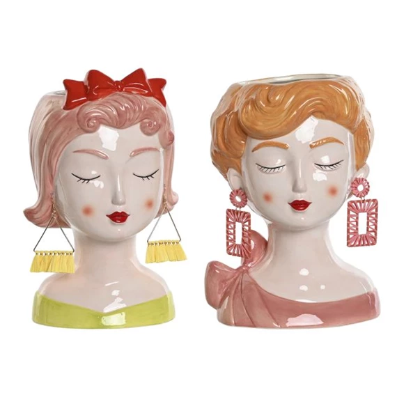 Kaspó nő 16x14x26 cm 2 féle