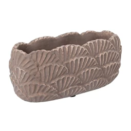 Kaspó ovális legyező mintával 23x10,5x10,5 cm