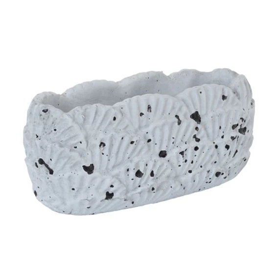 Kaspó ovális legyező mintával 23x10,5x10,5 cm