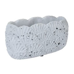 Kaspó ovális legyező mintával 28,5x13,5x13,5 cm