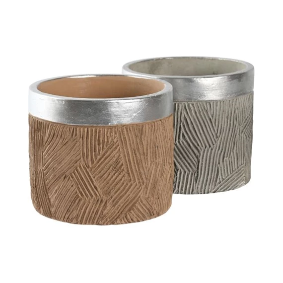 Kaspó szett 17x17x15 cm 2 féle S/2