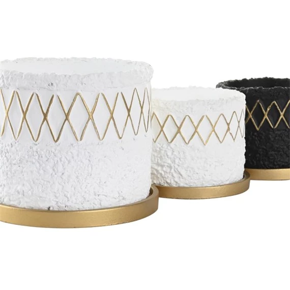 Kaspó szett 20x20x18 cm 2 féle S/2