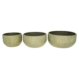 Kaspó szett 18x8,5 cm, 15,5x8 cm, 13x8 cm S/3