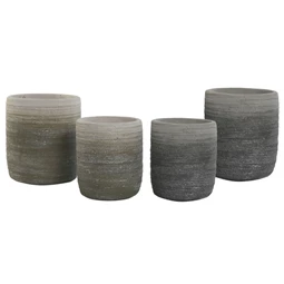 Kaspó szett kerek 17x17x20 cm 2 féle S/2