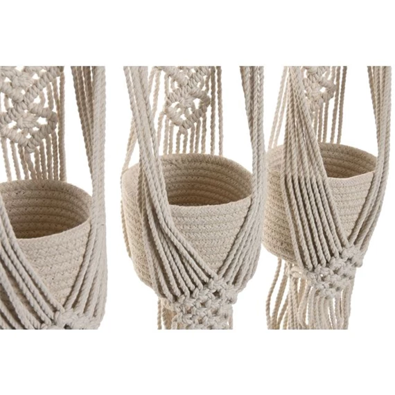 Kaspó szett makramé 46x2x93 cm