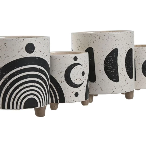 Kaspó szett mintás 13x13x15 cm 2 féle S/2