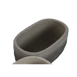 Kaspó szett ovális 24x14x11 cm 2 féle S/2