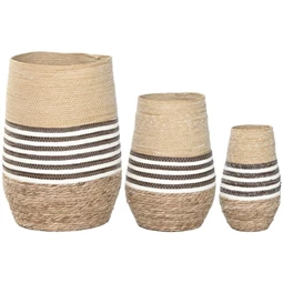 Kaspó szett 31x31x49 cm S/3