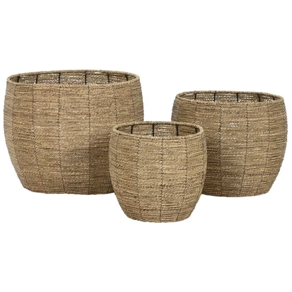 Kaspó szett 43x43x37 cm S/3