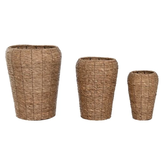 Kaspó szett 44x44x60 cm S/3