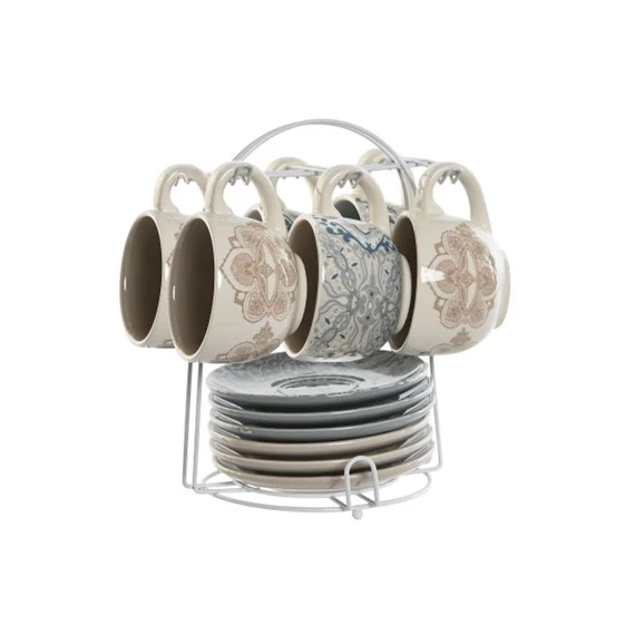 Kávés készlet 20x18x20 cm 2 féle S/6