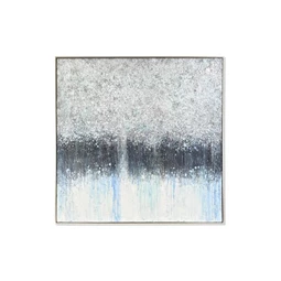 Kép absztrakt, kézzel festett 130x5x130 cm