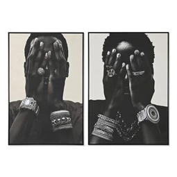 Kép afrikai nő, keretes 103x4,5x143 cm 2 féle