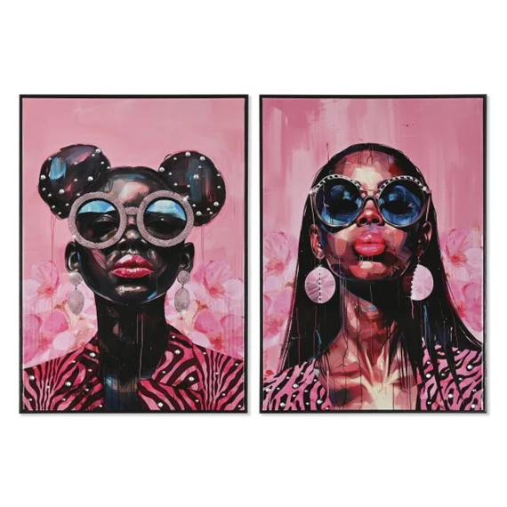 Kép afrikai nő, keretes 50x3x70 cm 2 féle