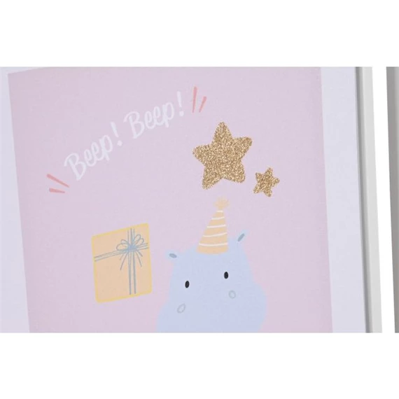 Kép állatos, keretes 30x2,5x40 cm 4 féle