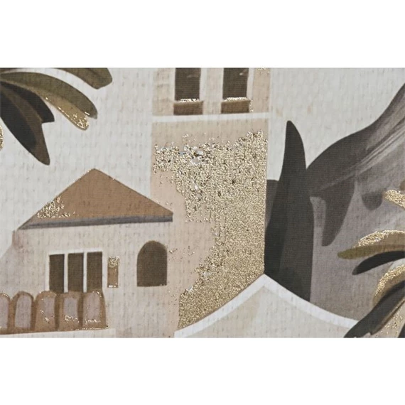 Kép házak, keretes 63x4,5x93 cm 2 féle