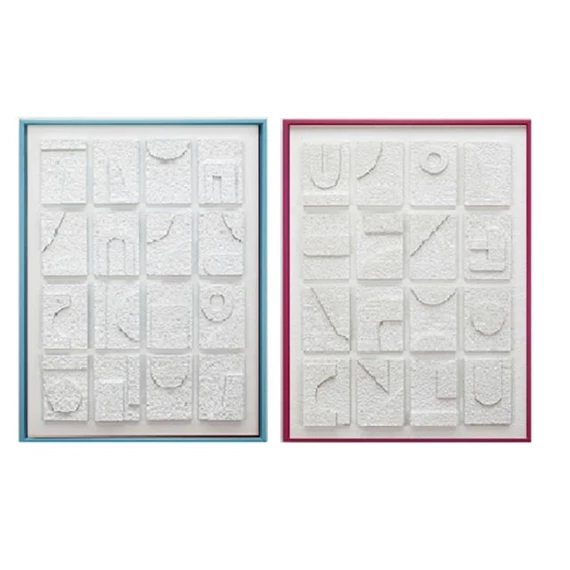 Kép keretes, absztrakt 60x3,8x80 cm 2 féle