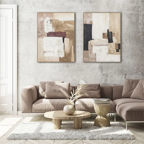 Kép keretes, absztrakt 92x4,5x122 cm 2 féle