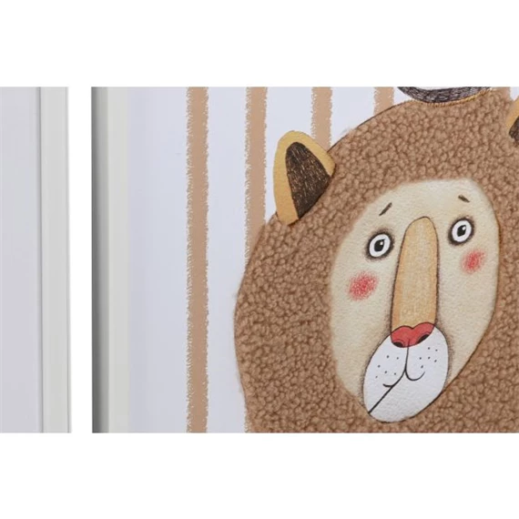 Kép keretes, állatok 3D-s 40x1,8x50 cm 4 féle