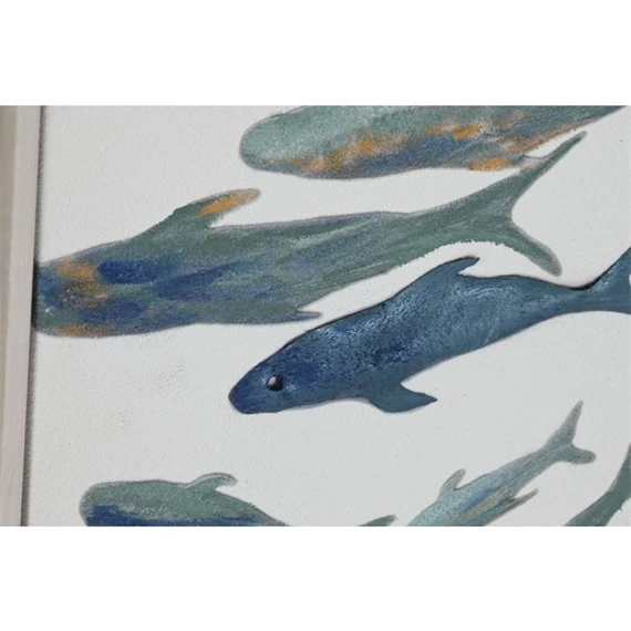 Kép keretes, halak 82,5x4x102,5 cm 2 féle