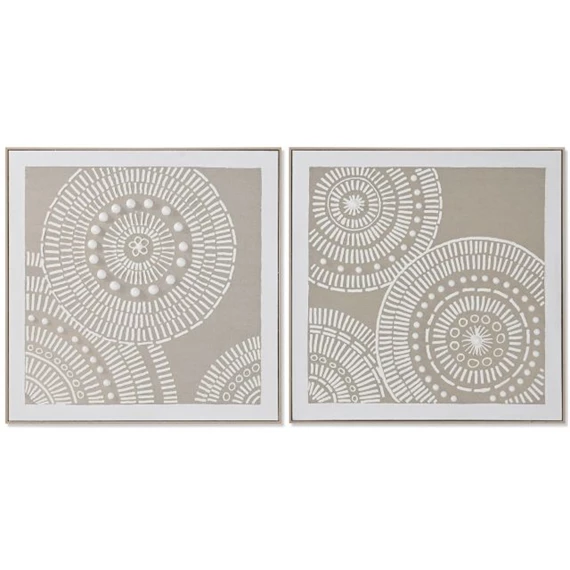 Kép keretes, körök 82x4,5x82 cm 2 féle