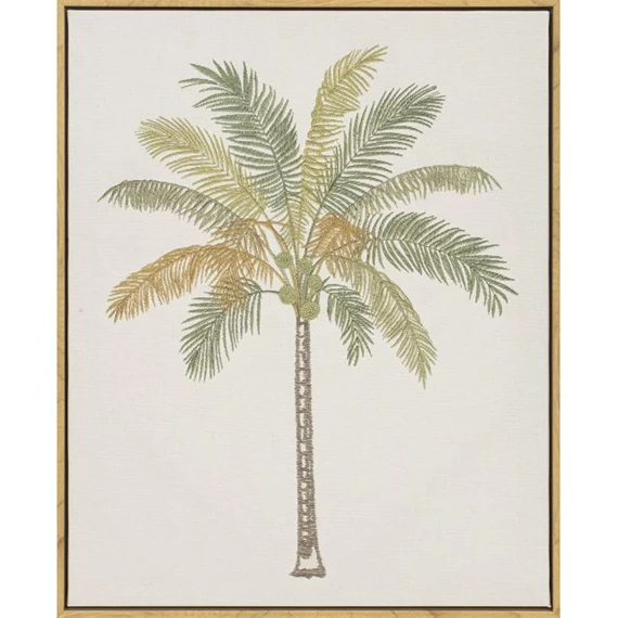 Kép keretes, pálmafa 3D-s 40x3,2x50 cm 2 féle