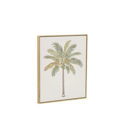 Kép keretes, pálmafa 3D-s 40x3,2x50 cm 2 féle