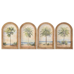 Kép keretes, pálmafa 22,5x2,5x35,5 cm 4 féle