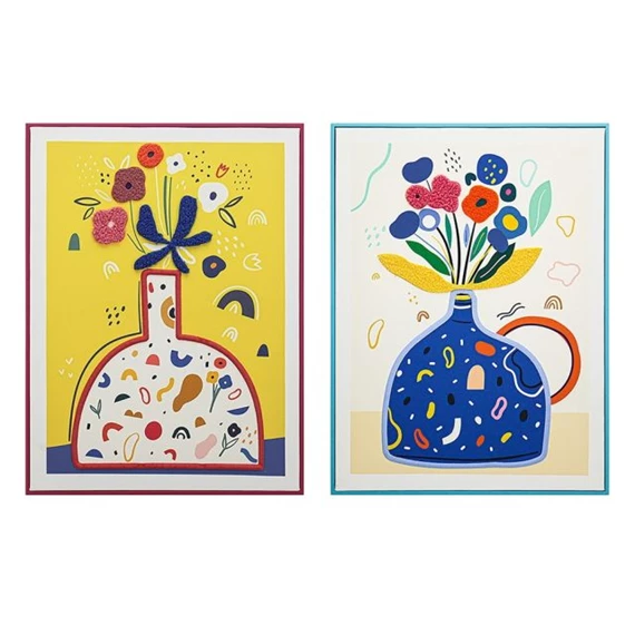 Kép keretes, váza 45x2,5x60 cm 2 féle