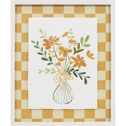 Kép keretes, virágváza 42,5x2,5x52,5 cm 2 féle
