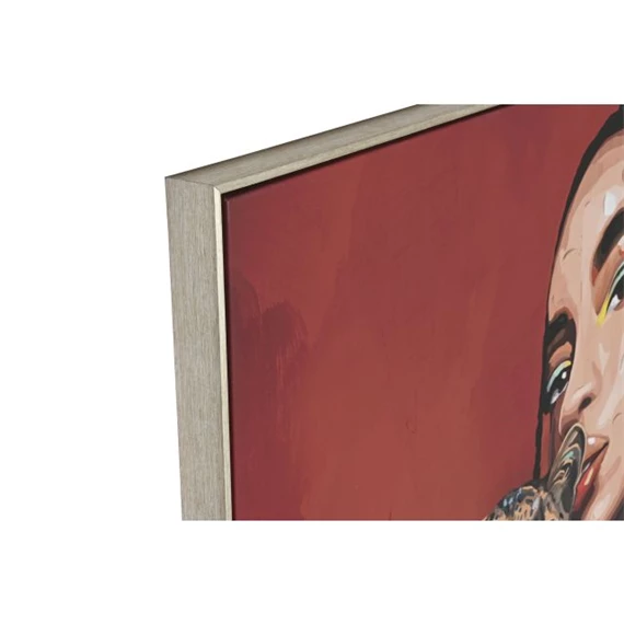 Kép lány leopárddal 100x3,5x100 cm 2 féle