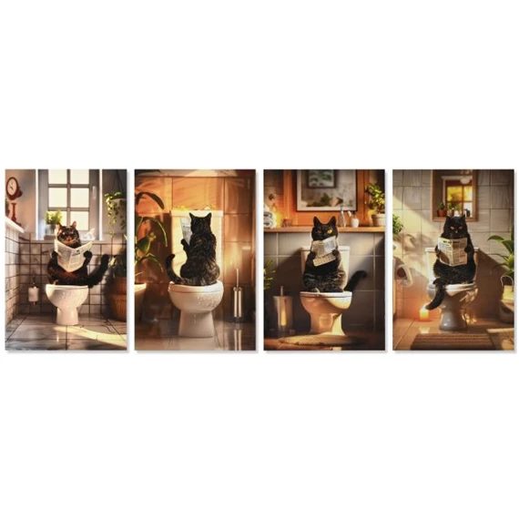 Kép macska 40x1,8x60 cm 4 féle