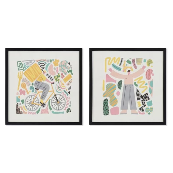 Kép modern, keretes 40x2,8x40 cm 2 féle