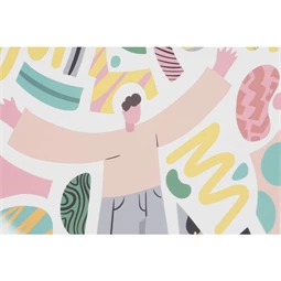 Kép modern, keretes 40x2,8x40 cm 2 féle