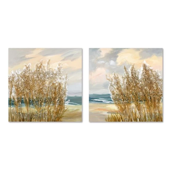 Kép vízpart, kézzel festett 80x3x80 cm 2 féle