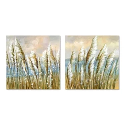 Kép vízpart, kézzel festett 80x3x80 cm 2 féle