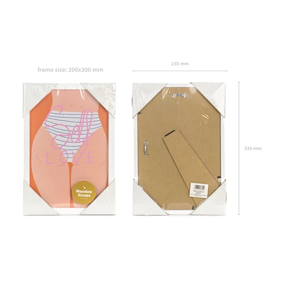 Képkeret fehér 20x30 cm