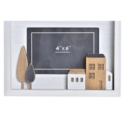 Képkeret házakkal 22x3,5x17 cm