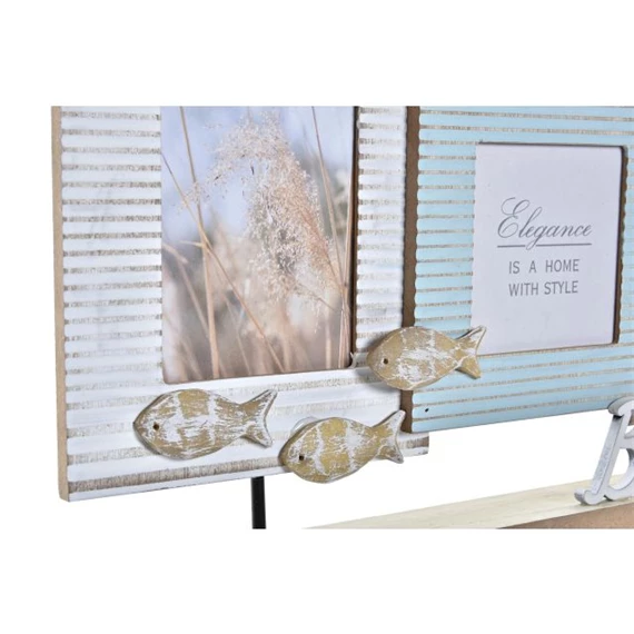 Képkeret többfotós "Beach" felirattal 43x5x27 cm