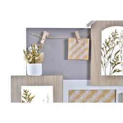 Képkeret többfotós, virágos 55x4x41 cm 2 féle